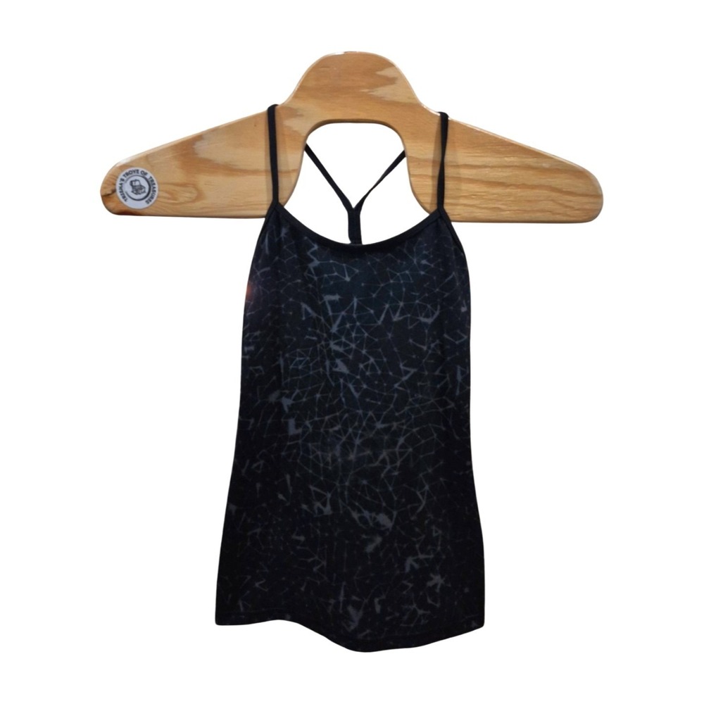 Lululemon Power Y Tank *Luon Star Crushed Coal Black Women's 6